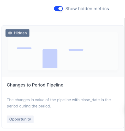 Hidden Metrics Configuration